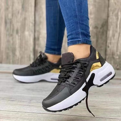 Air Flow | Casual Sneakers Met Dempende Hak Voor Dames